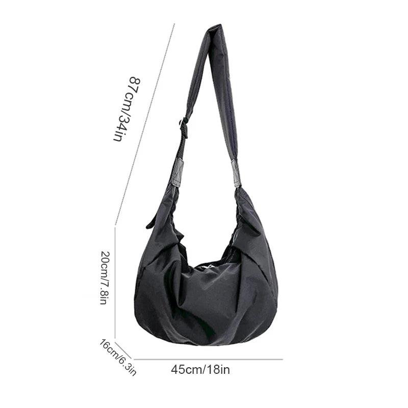 New Fashion Summer Large Capacity Casual Women Shoulder Bag Korean Style Hobos Bag Youth Crossbody Shoulder Bag