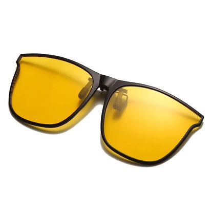 Photochromic Clip-On Sunglasses – Polarized Anti-Glare Night Vision Driver Glasses