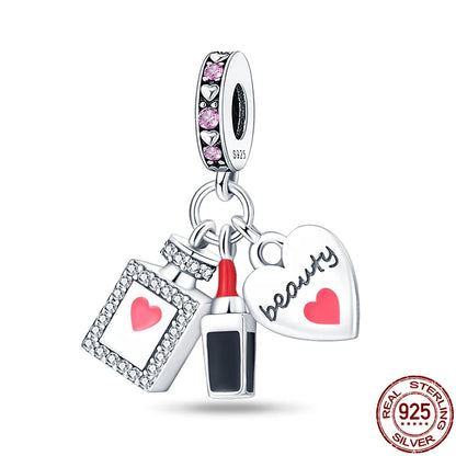 925 Sterling Silver Chameleon Luminous Butterfly Charm Bead – DIY Jewelry