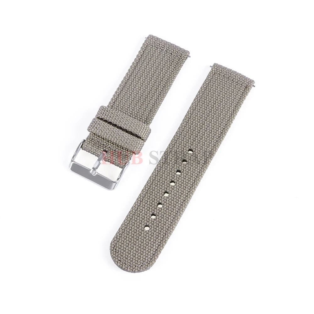 Nylon Canvas Watch Band Woven Soft Belt Universal Bracelet for Men Women Sport Military Universal  Wristband 18mm 20mm 22mm 24mm - BeeTrendyShop.COM