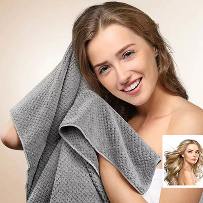 Microfiber Hair Towel Wrap – Ultra Soft, Quick-Dry | Curly, Long & Short Hair