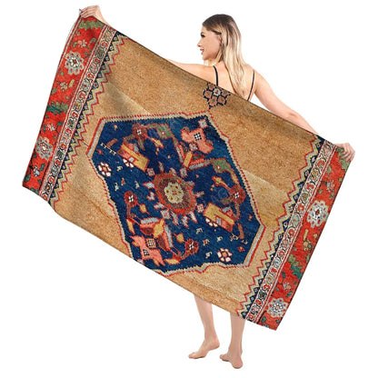 Quick-Dry Microfiber Beach & Bath Towel – Lightweight, Super Absorbent