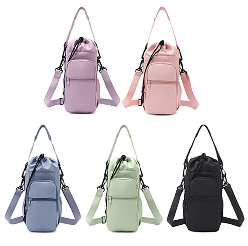 Portable Water Bottle Bag with Phone Pocket & Adjustable Strap – Insulated Thermal Outdoor Sports Bag