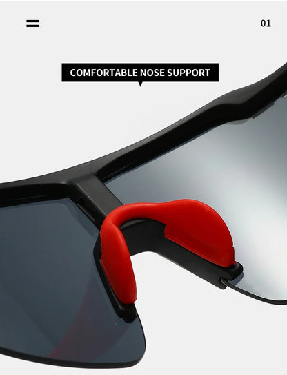 Gifansee Sport Cycling Sunglasses – UV400 Mirror Gradient for Hiking, Golf & Baseball