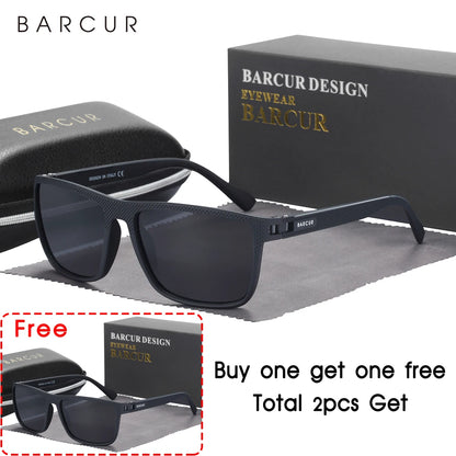 BARCUR TR90 Sports Sunglasses – Polarized Lightweight UV400 for Men