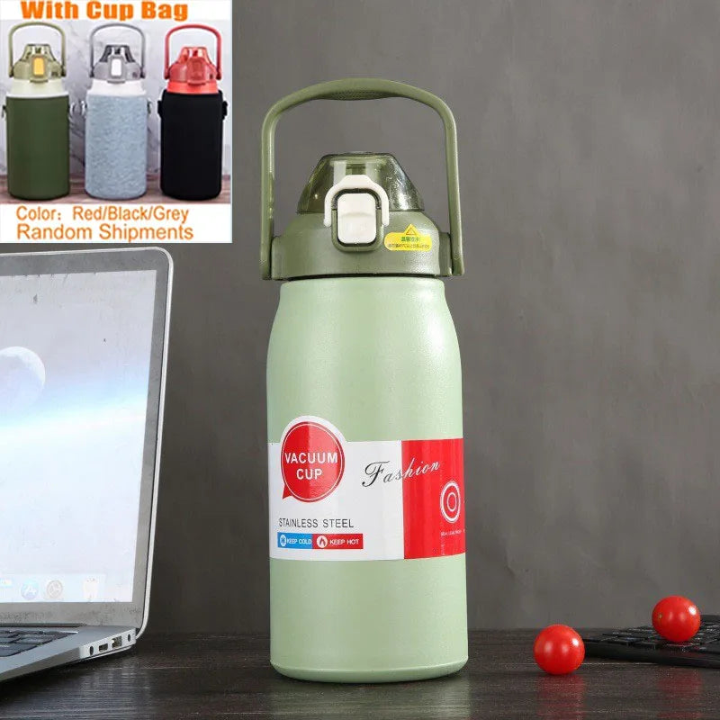 1500ML Stainless Steel Thermo Bottle – Large Capacity Portable Thermal Tumbler
