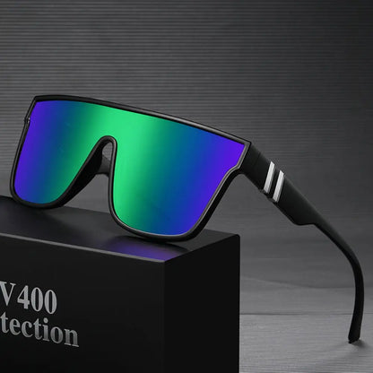 Fishing Sunglasses – UV400 Square Outdoor Sport Driving Shades for Men & Women