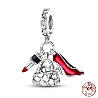 925 Sterling Silver Chameleon Luminous Butterfly Charm Bead – DIY Jewelry