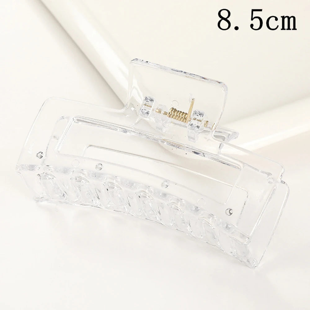 Korean Large Plastic Hair Claw Clip – Fashion Crab Barrette for Women & Girls