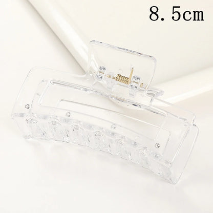 Korean Large Plastic Hair Claw Clip – Fashion Crab Barrette for Women & Girls