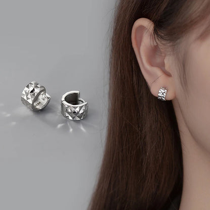 TrustDavis 925 Sterling Silver Hoop Earrings – Classic Charm Jewelry for Women & Men