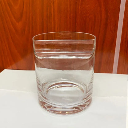 Cigar & Whiskey Glass – Tiki Crystal Tumbler with Cigar Rest