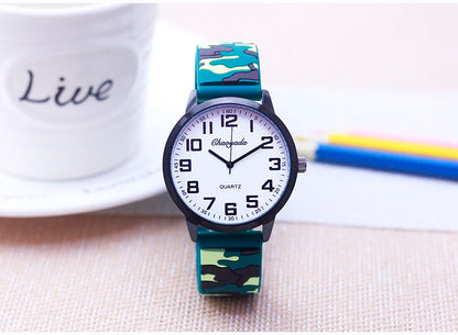 man high school students fashion personality super cool military camouflage watches men's boys big digital dial wrist watches - BeeTrendyShop.COM