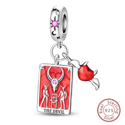 925 Sterling Silver Red Wine, Chili & Dumbbell Charm Bead – Fun DIY Jewelry