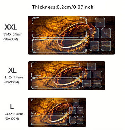 Card Game Playmat with Magic Zones – Stitched Large Mouse Pad for MTG, Commander & TCG | 60x30cm