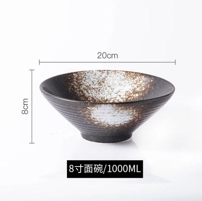 Japanese Ceramic Ramen & Noodle Soup Bowl – Authentic Tableware for Home & Restaurant