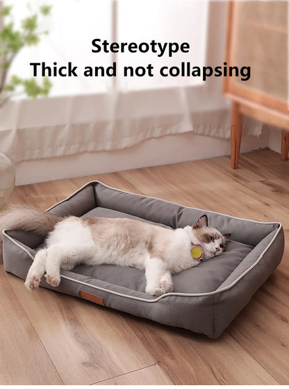 Waterproof Chew-Resistant Dog Bed - All-Season Orthopedic Mat with PP Cotton Fill - BeeTrendyShop.COM
