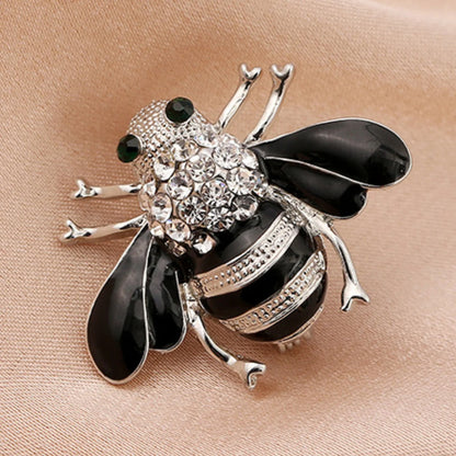 Bee Brooch Pin – Zinc Alloy Rhinestone | Women's Fashion Jewelry
