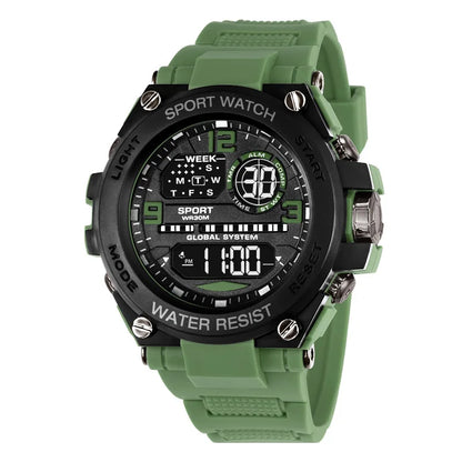 Top Luxury Electronic Watch for Man Outdoor Sport Watch Stopwatch Waterproof Calendar Digital Clock 24355 - BeeTrendyShop.COM