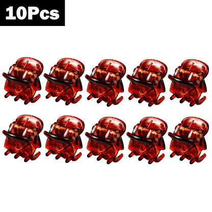 Mini Black Hair Claw Clips Set – Plastic Ponytail Holder for Women, Girls & Kids (10/20/30Pcs)