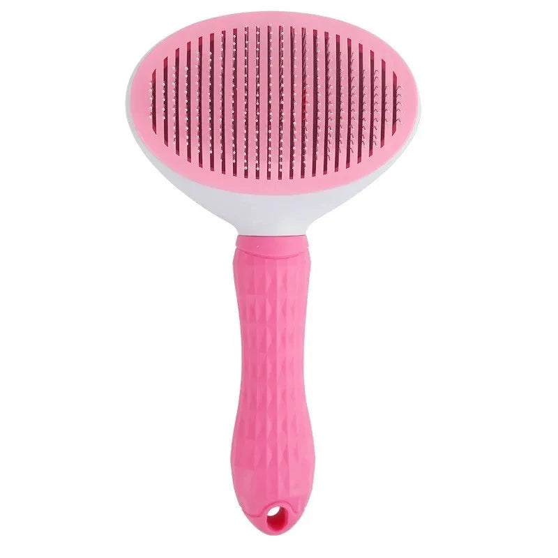 Self-Cleaning Pet Brush – Dog & Cat Grooming Comb