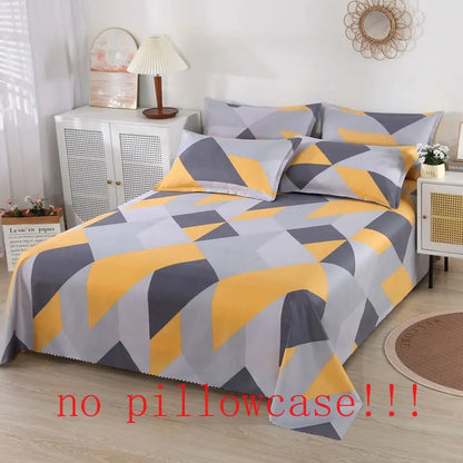 Floral Modern Princess Cotton Bed Sheet – Skin-Friendly Breathable Bedding for King & Queen Size