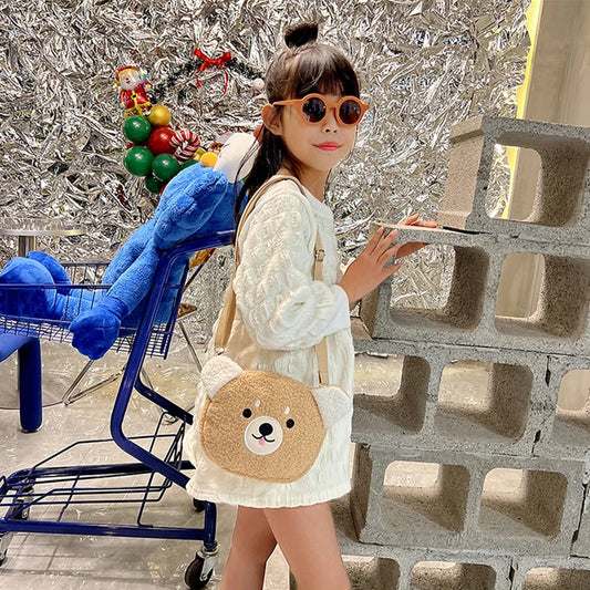 1pcs Japanese Style Kawaii Bag Women Cartoon Plush Shoulder Bag For Women Crossbody Bag Small Phone&Purse Bag
