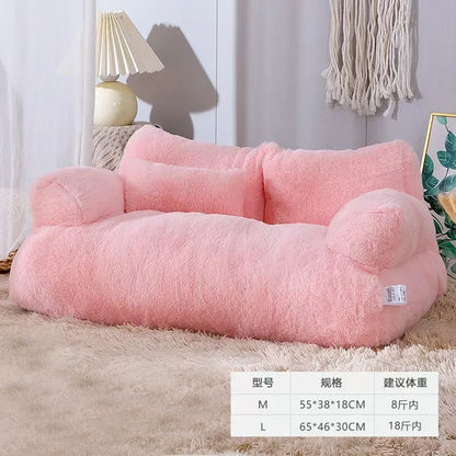 4-Season Removable Pet Sofa Bed - Extra Large Washable Bed for Cats & Dogs - BeeTrendyShop.COM