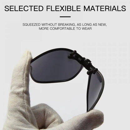 Photochromic Clip-On Sunglasses – Polarized Anti-Glare Night Vision Driver Glasses