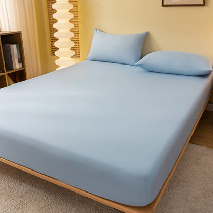 Solid Color Matte Bed Sheet – Minimalist Bedroom Bed Cover (Excluding Pillowcases)