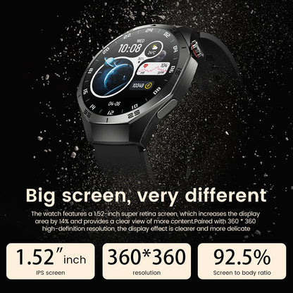 Sport Smartwatch for Android & iOS – AMOLED Screen, GPS, Heart Rate, Bluetooth Calls, Waterproof
