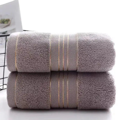 2-Pack Thickened Cotton Face Towels – Soft, Absorbent & Quick-Dry 34x75cm
