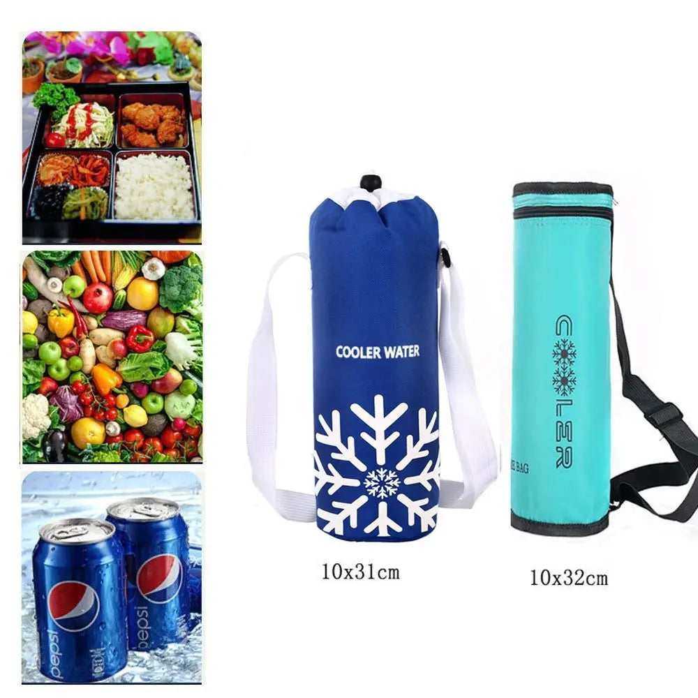 Oxford Insulated Water Bottle Cover – Waterproof Thermal Cup Sleeve with Strap