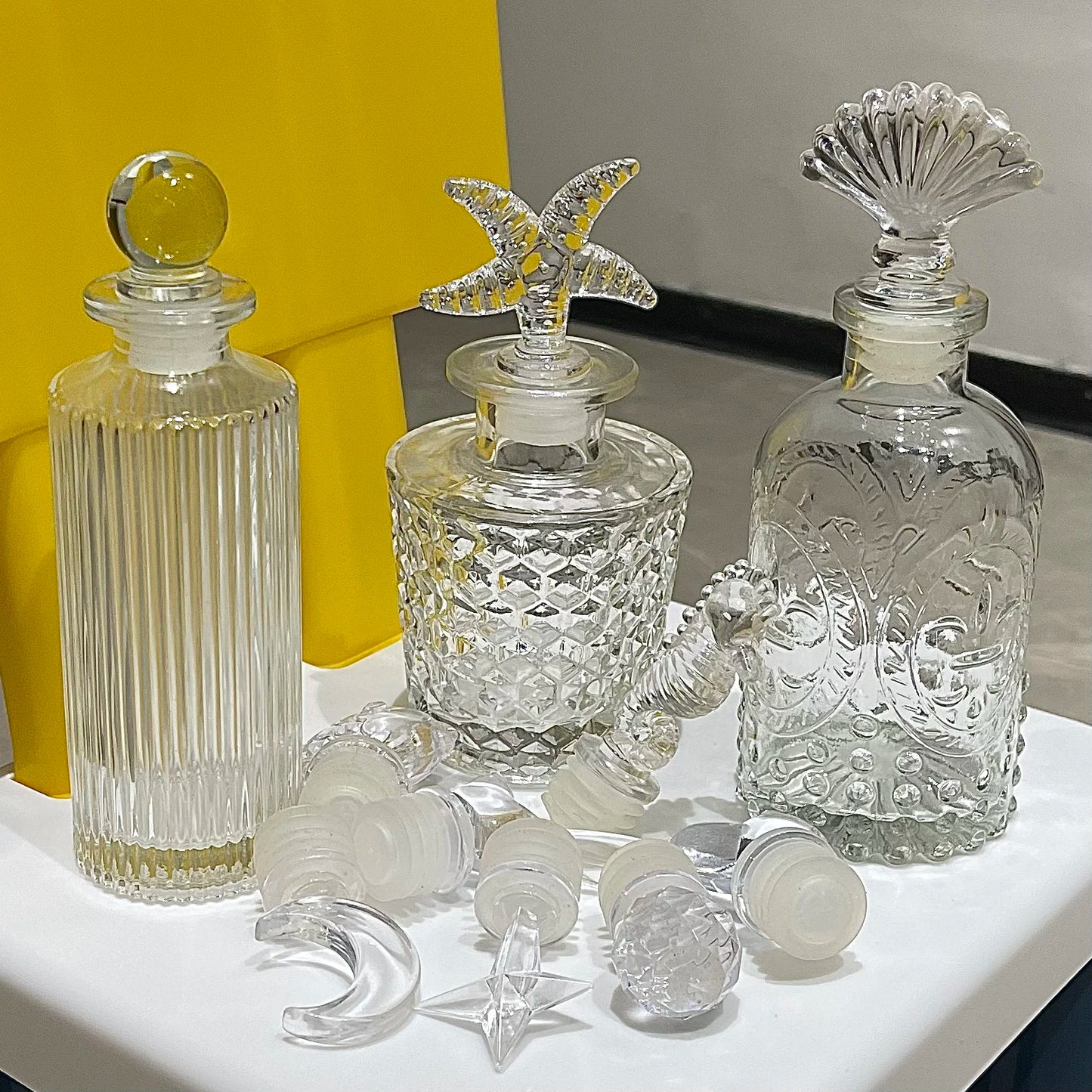 Glass Caps for Reed Diffuser Bottle – 5pcs Decorative Replacement Tops