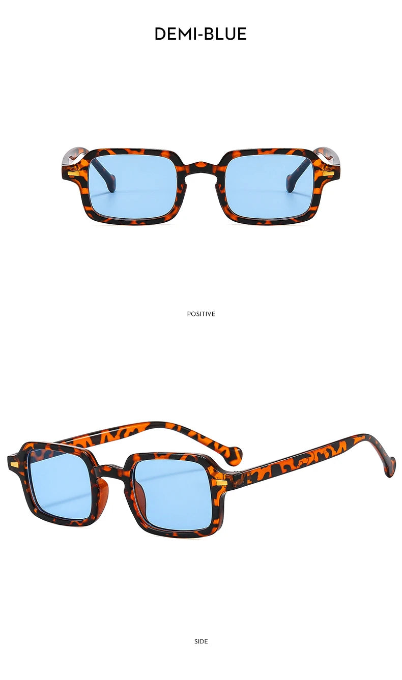RMM Luxury Rectangle Sunglasses – Vintage Mirror UV400 for Women & Men