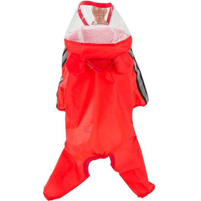 Dog Raincoat with Bear Hood – Waterproof Full Body Rain Jacket for Puppies & Small Dogs | XS–XXL