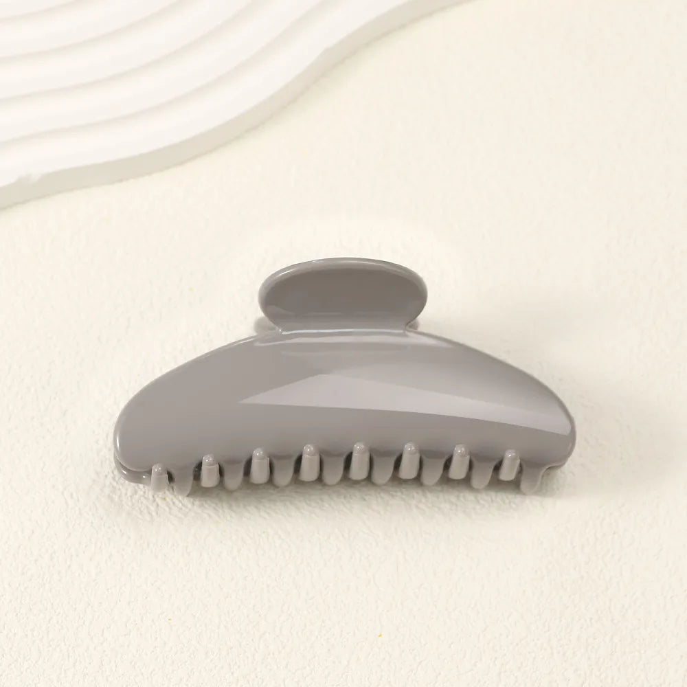 11CM Large Hair Claw Clip – Simple Plastic Crab Clamp for Women & Girls
