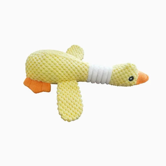 Goose Plush Squeaky Dog Toy – Bite-Resistant Chew Toy for Dogs & Cats