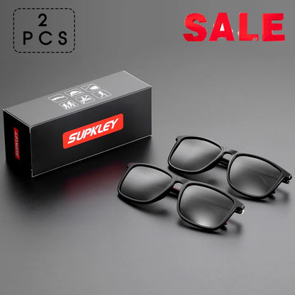 SUPKLEY Sports Sunglasses for Men – Polarized UV400 Square Lightweight Eyewear