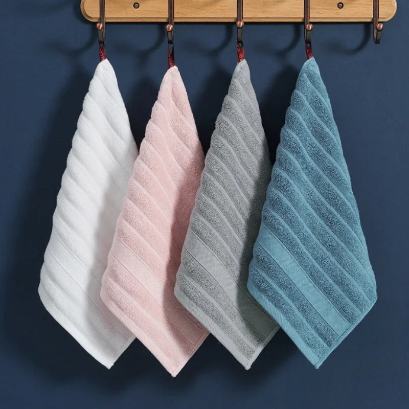 Kids Cotton Face Towel Set – Soft, Absorbent Square Hand Towels 35x35cm