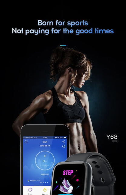 Y68 D20 Multifunctional Smartwatch – Bluetooth, Music Control, Fitness Bracelet, Sleep Monitor