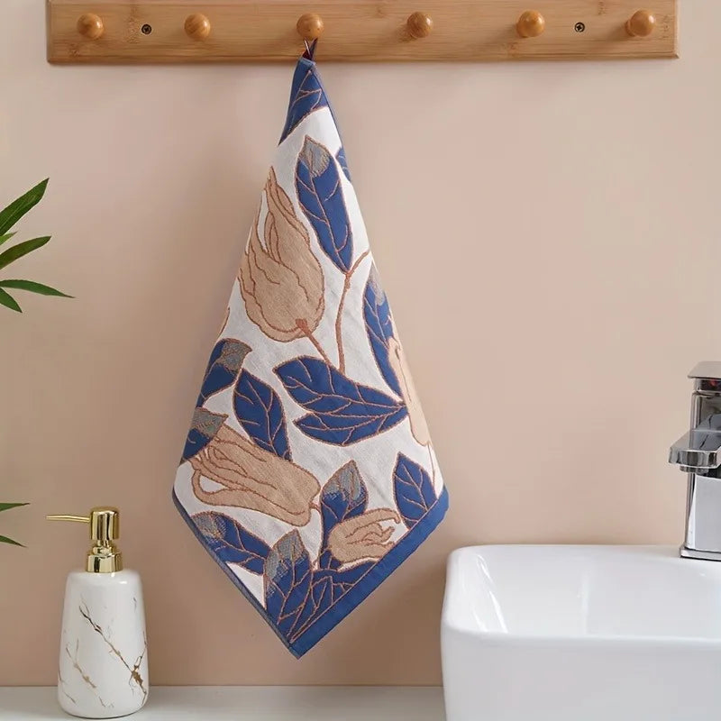 Cotton Kitchen Towel 34x40cm – 4-Layer Gauze, Quick-Dry Decorative Tea Towel