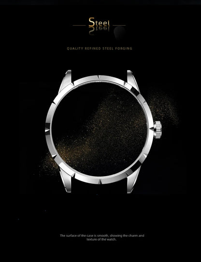 AESOP Flying Tourbillon Skeleton Mechanical Watch – Sapphire Mirror, Men's Luxury Timepiece