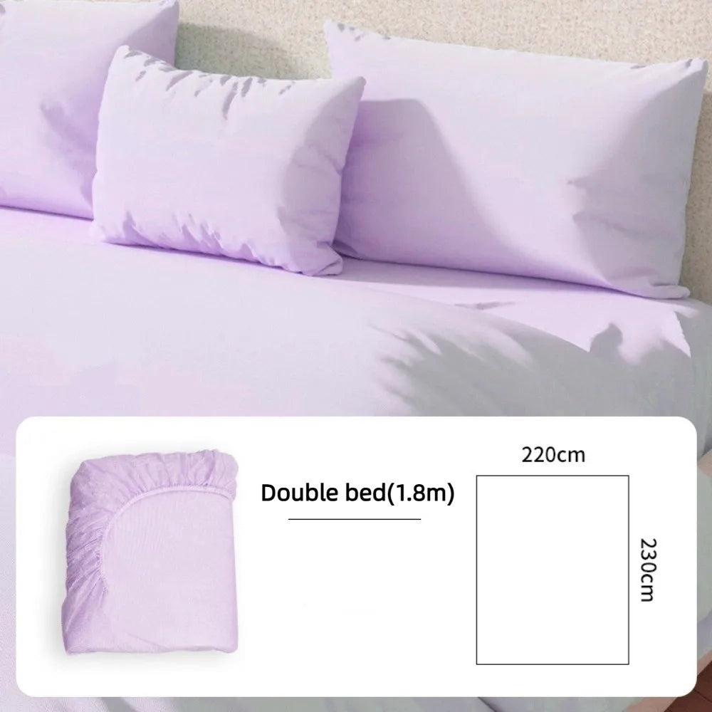 Disposable Non-Woven Fitted Sheet with Elastic Bands – Non-Slip Single & Double Bed Mattress Cover