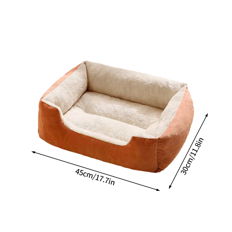 Plush Pet Bed – Soft Oval Mat for Indoor Cats & Dogs | All-Season Comfort