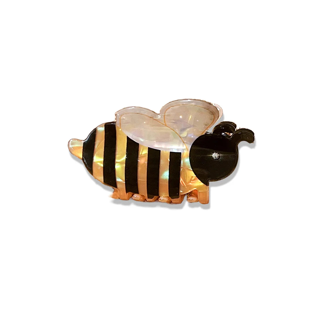 Cute Bee Hair Claw Clip – Diamond-Studded Animal Hairpin for Women