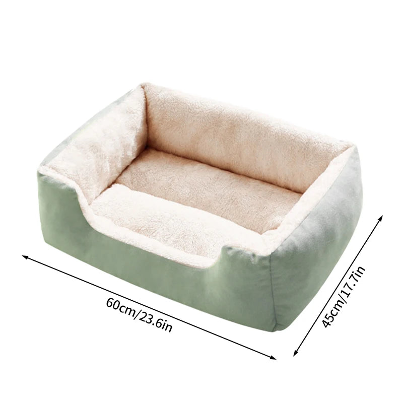Plush Pet Bed – Soft Oval Mat for Indoor Cats & Dogs | All-Season Comfort