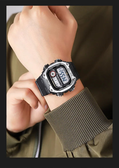 SKMEI 2126 Digital Countdown Sports Watches for Men LED Display Waterproof Stopwatch Mens Wristwatch Alarm Clock montre homme - BeeTrendyShop.COM
