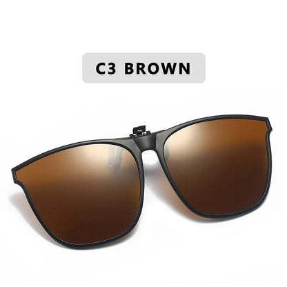 Polarized Clip-On Sunglasses – Night Vision Anti-Glare Driver Goggles for Men