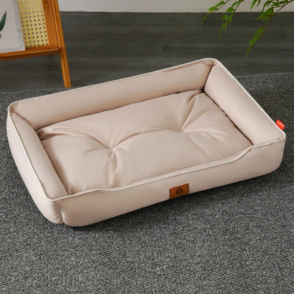 Waterproof Chew-Resistant Dog Bed - All-Season Orthopedic Mat with PP Cotton Fill - BeeTrendyShop.COM